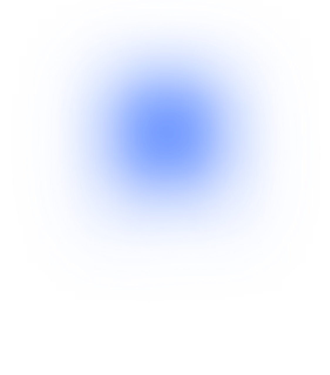 Vector illustration of a muscular man flexing his right arm, with a blue abstract shape behind him.